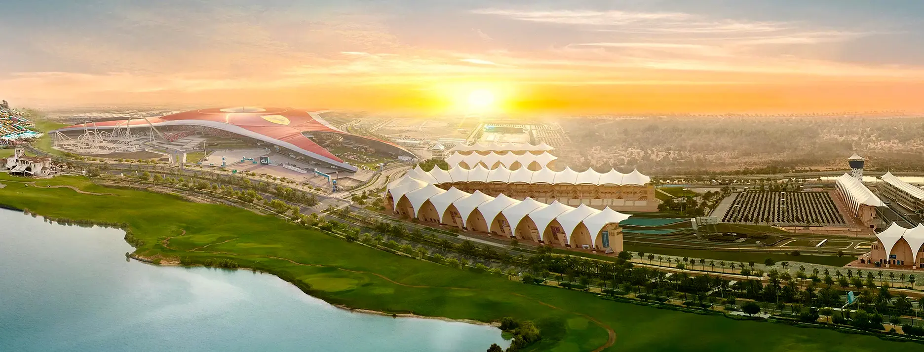 Colorful Skies at Yas Bay Waterfront